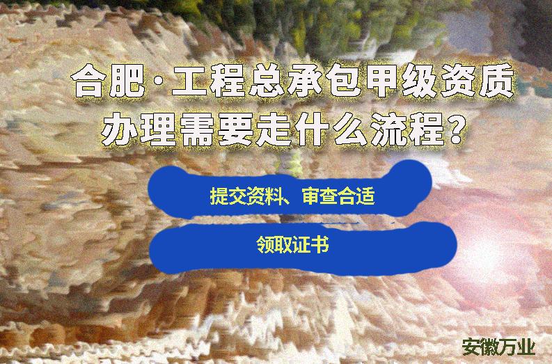 合肥工程總承包甲級(jí)資質(zhì)辦理需要走什么流程？